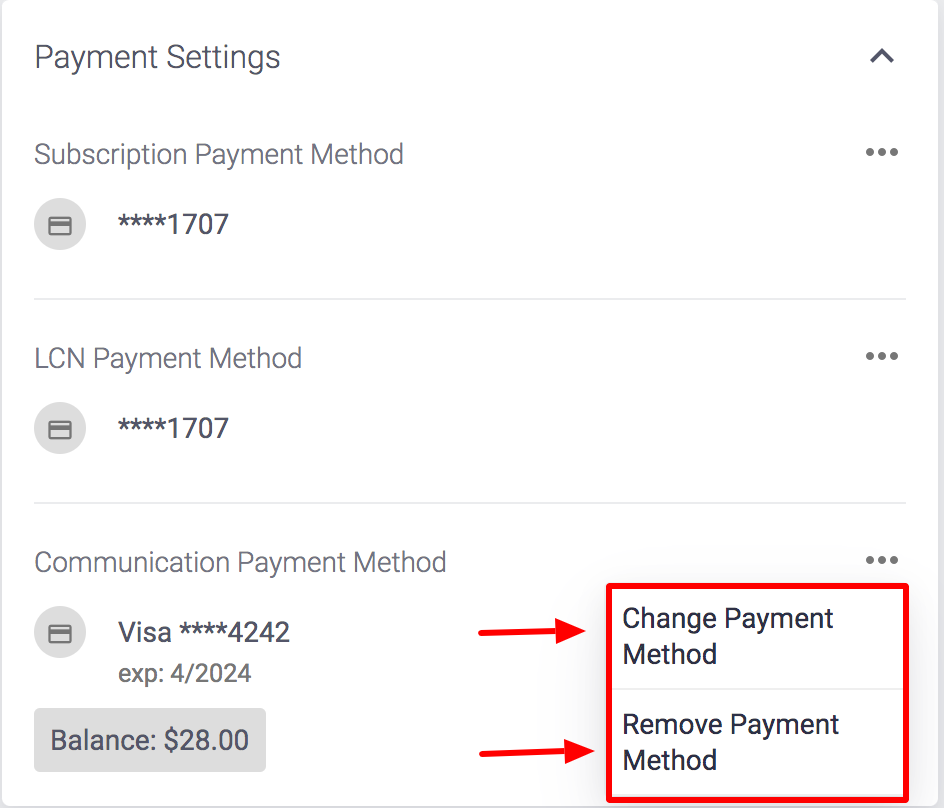 How to Update Your Communication Payment Method