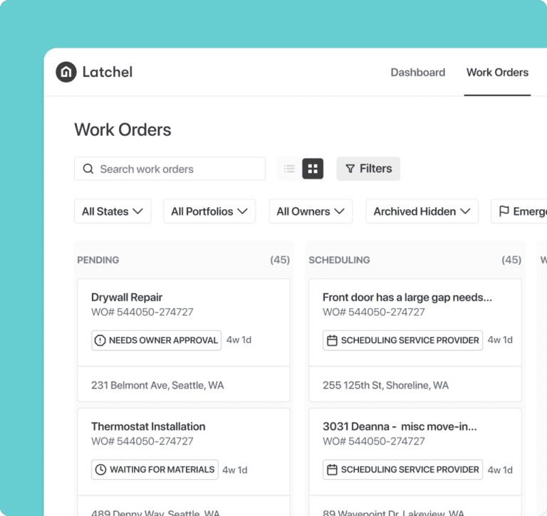 Latchel Property Management Maintenance Software